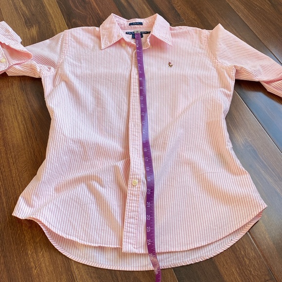 Ralph Lauren Slim Fit Striped Oxford Flesh Pony - Picture 10 of 11